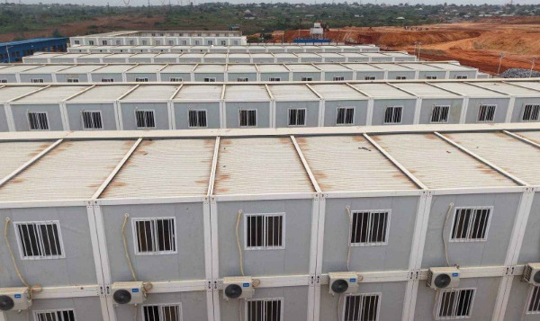 Nigeria Hengxing Steel Plant worker camp built with Wanbang container houses