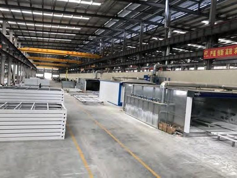 Container house units loaded and shipped from a Chinese factory