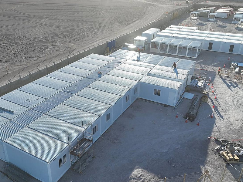 Chile Project: 150 Modular Units for a Power Transmission Camp in the Atacama Desert